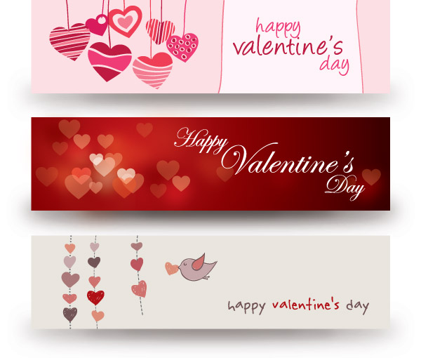 free vector Valentine day banner vector
